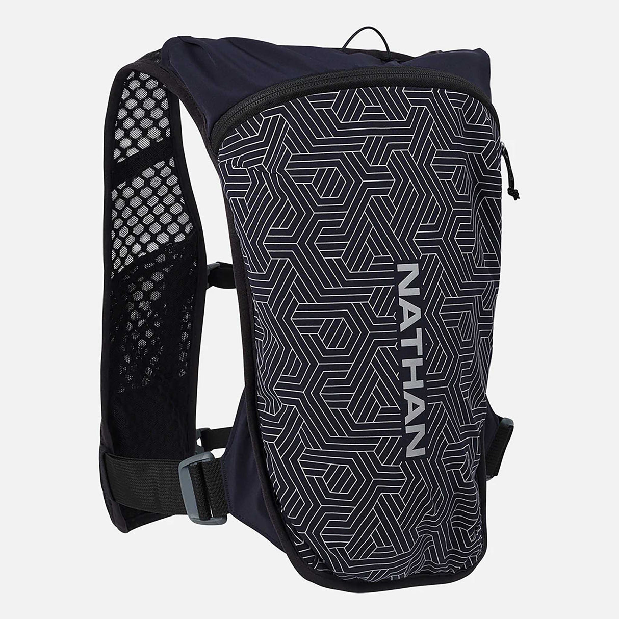 Nathan HyperNight Quick Start 3.0 4L veste d'hydratation de course à pied - Noir / Hex Print