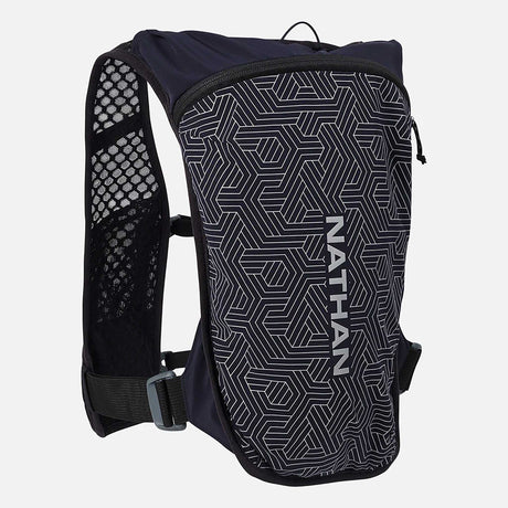 Nathan HyperNight Quick Start 3.0 4L veste d'hydratation de course à pied - Noir / Hex Print