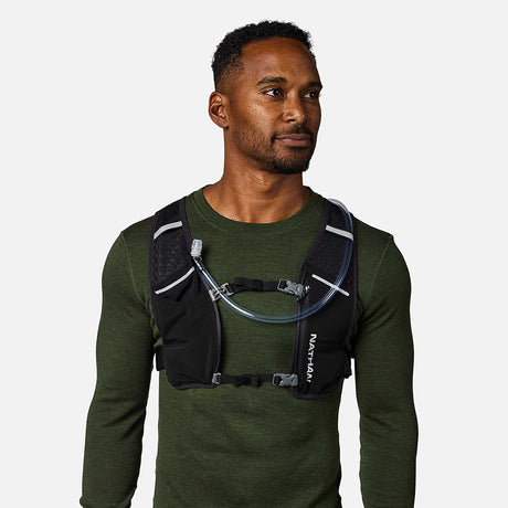 Nathan HyperNight Quick Start 3.0 4L veste d'hydratation de course à pied - Noir / Hex Print