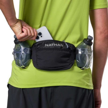 Nathan TrailMix Plus 3.0 ceinture d'hydratation de course à pied - Black / Reflective