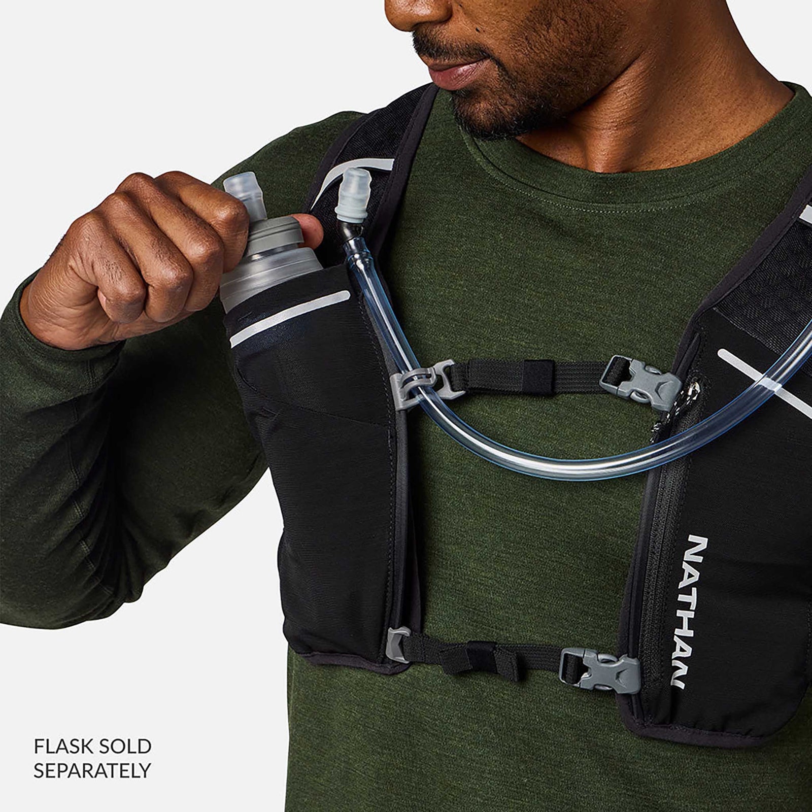 Nathan Nathan HyperNight Quick Start 3.0 4L veste d'hydratation de course à pied