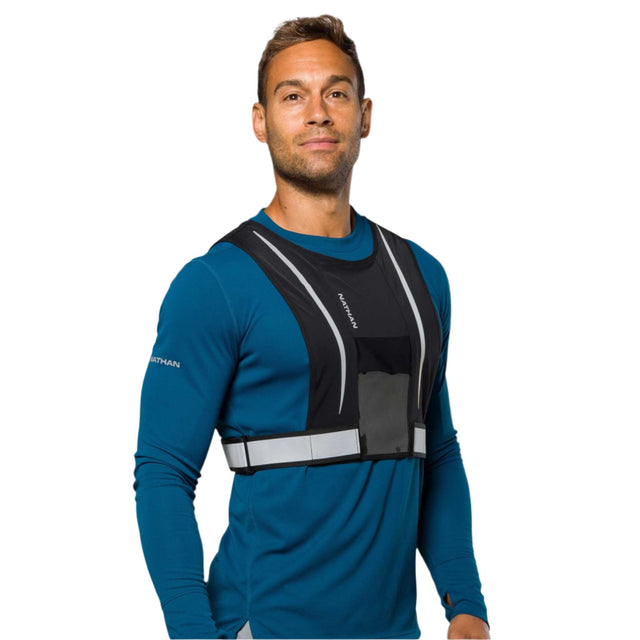 Nathan Nathan Hypernight Stash veste réfléchissante de course à pied