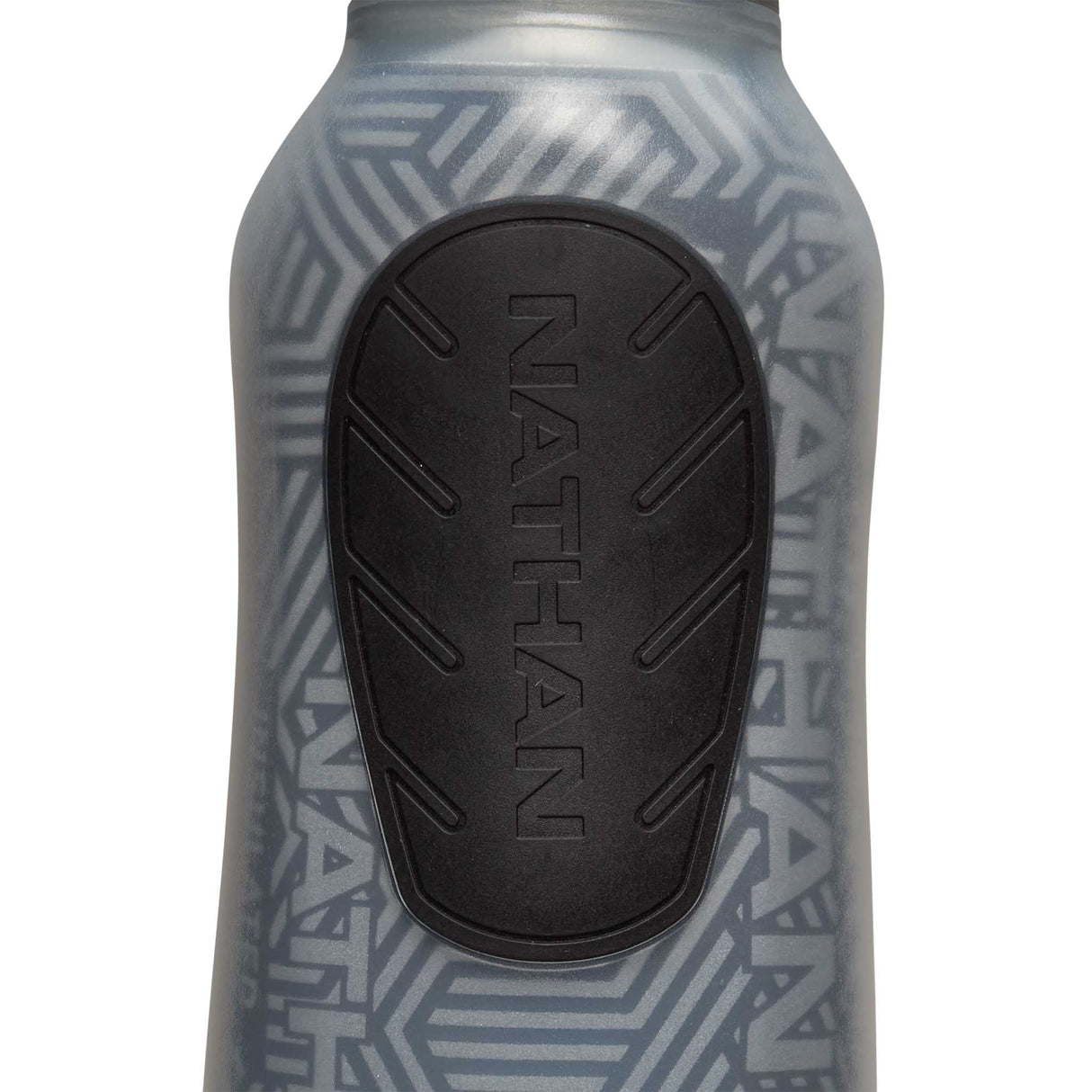 Nathan SpeedDraw 2 bouteille isolée à la main 12 oz - Black / Reflective Silver