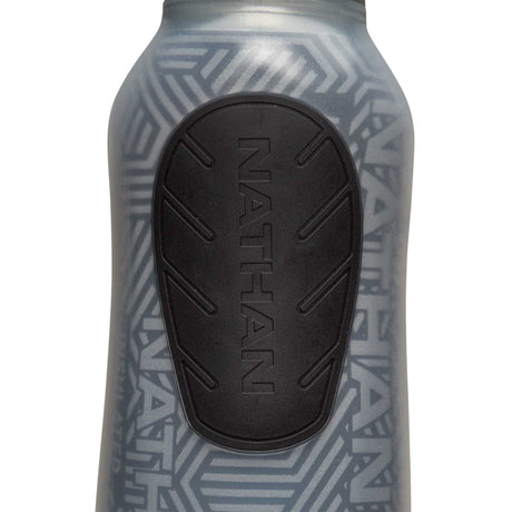 Nathan SpeedDraw 2 bouteille isolée à la main 12 oz - Black / Reflective Silver