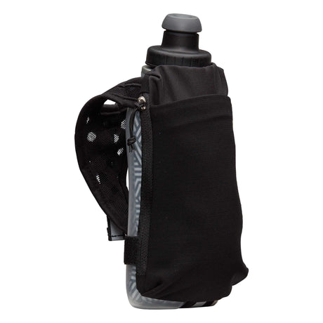 Nathan SpeedDraw 2 bouteille isolée à la main 12 oz - Black / Reflective Silver