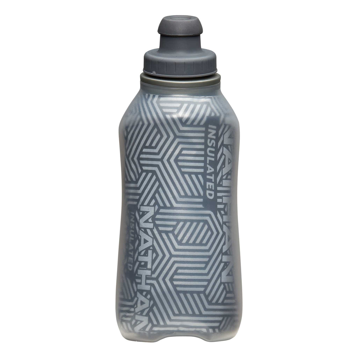 Nathan SpeedDraw 2 bouteille isolée à la main 12 oz - Ribbon Red/ Reflective Silver