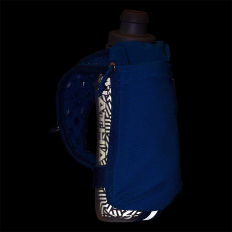 Nathan SpeedDraw 2 bouteille isolée à la main 12 oz - Deep Blue / Reflective SIlver