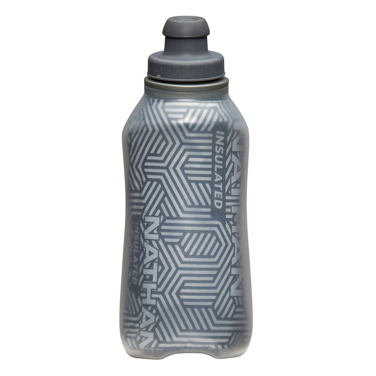 Nathan SpeedDraw 2 bouteille isolée à la main 12 oz - Deep Blue / Reflective SIlver