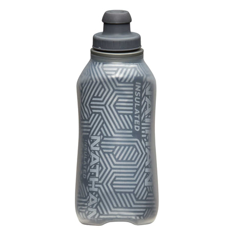 Nathan SpeedDraw 2 bouteille isolée à la main 12 oz - Deep Blue / Reflective SIlver