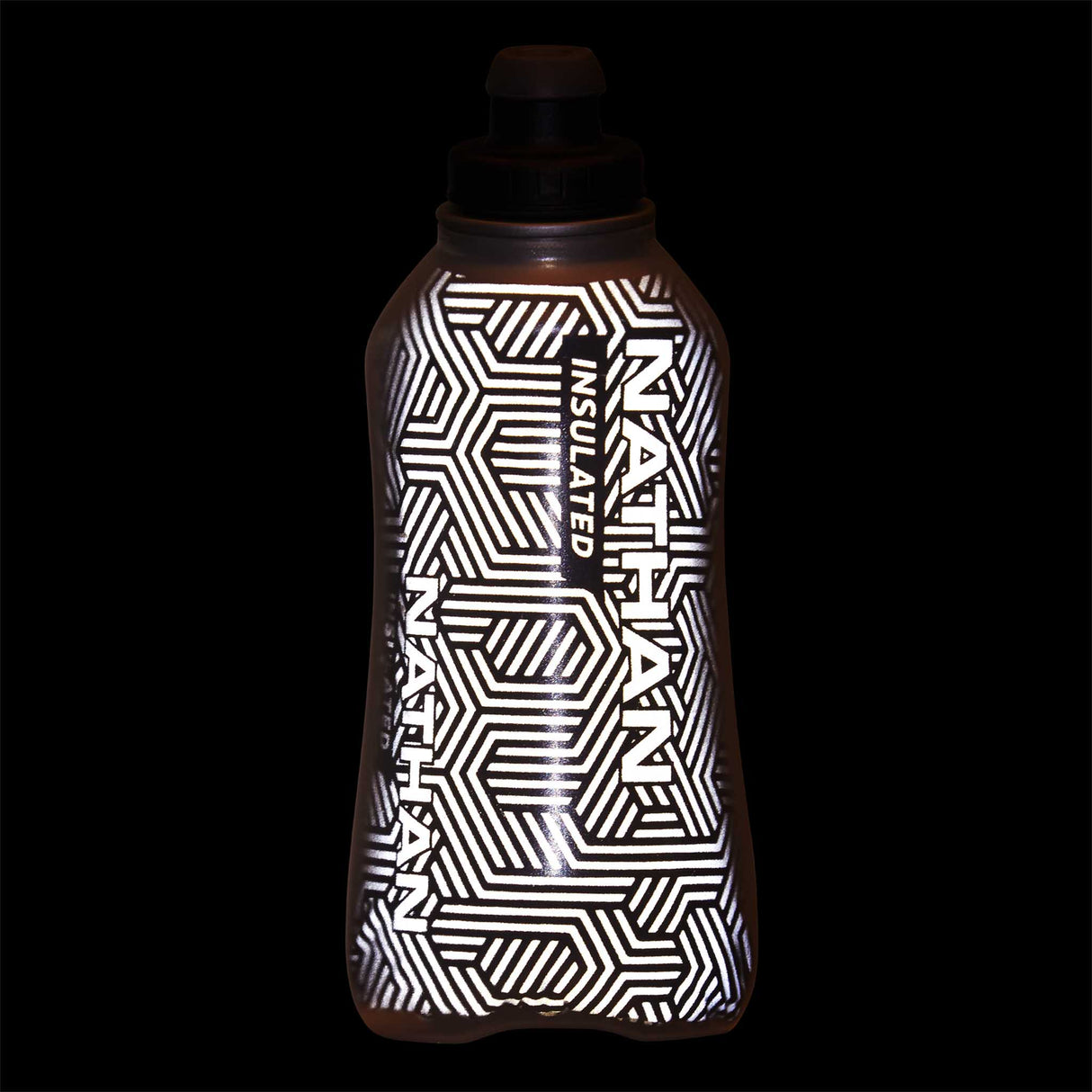 Gourde isotherme Nathan SpeedDraw 2 - 535ml - Black / Reflective Silver