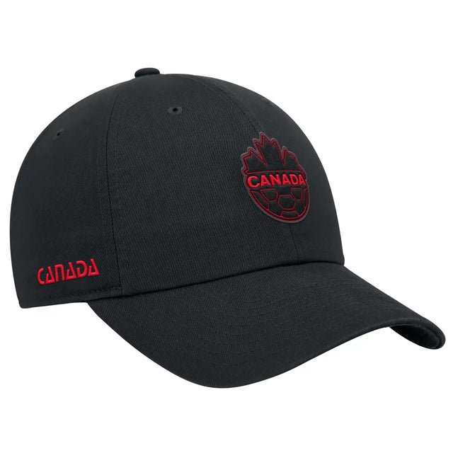 Casquette Nike Soccer Canada 2026 Club Cap pour adulte - Noir
