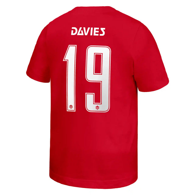Nike Canada Soccer Core Cotton SS T-shirt Davies pour enfant- Rouge