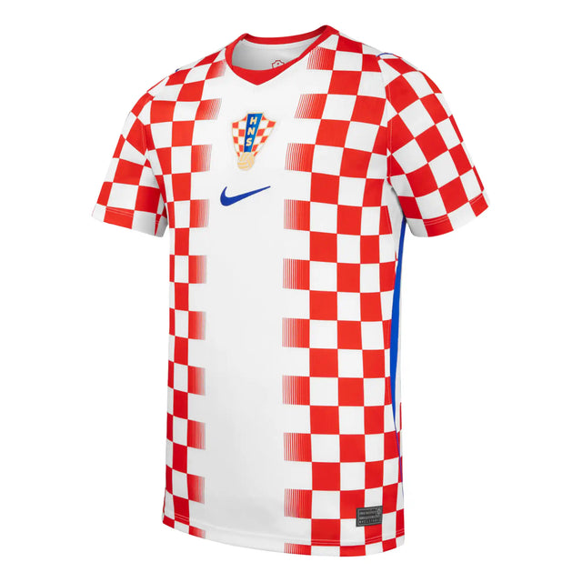 Maillot blanc Nike Croatie Soccer 2026 Stadium domicile pour enfants