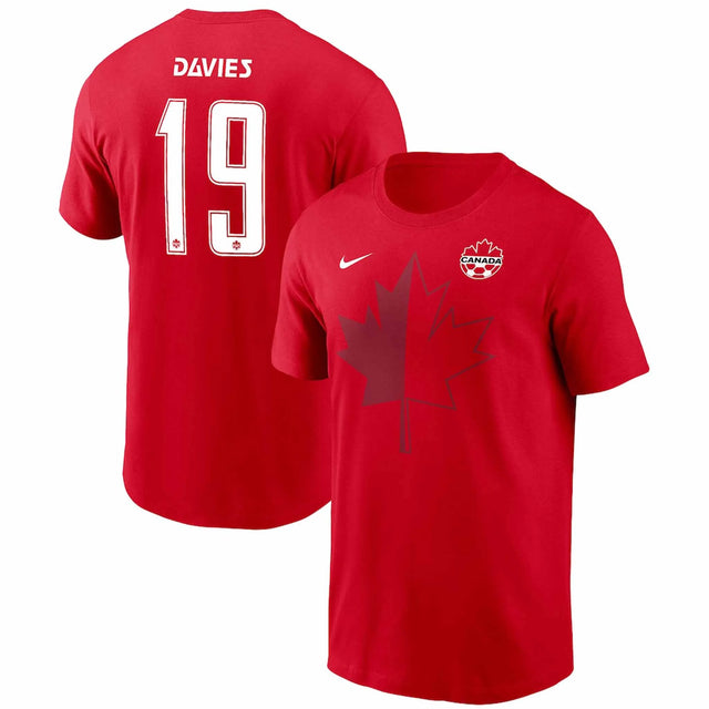 Nike Canada Soccer Alphonso Davies Name & Number T-shirt for Men