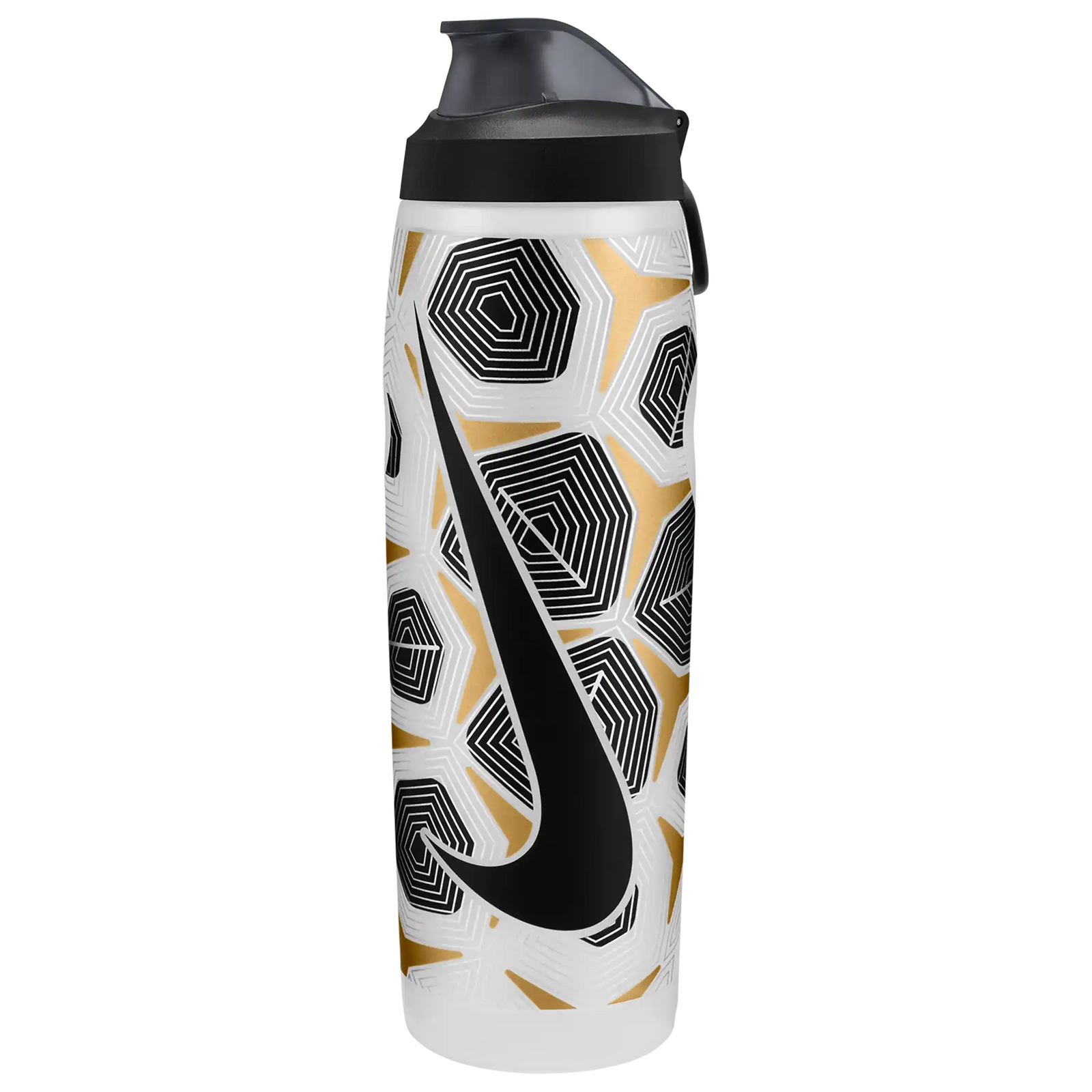 Nike Refuel Locking Lid Graphic 32oz - Clear / Black / Flt Gold / Flt Silver / Black