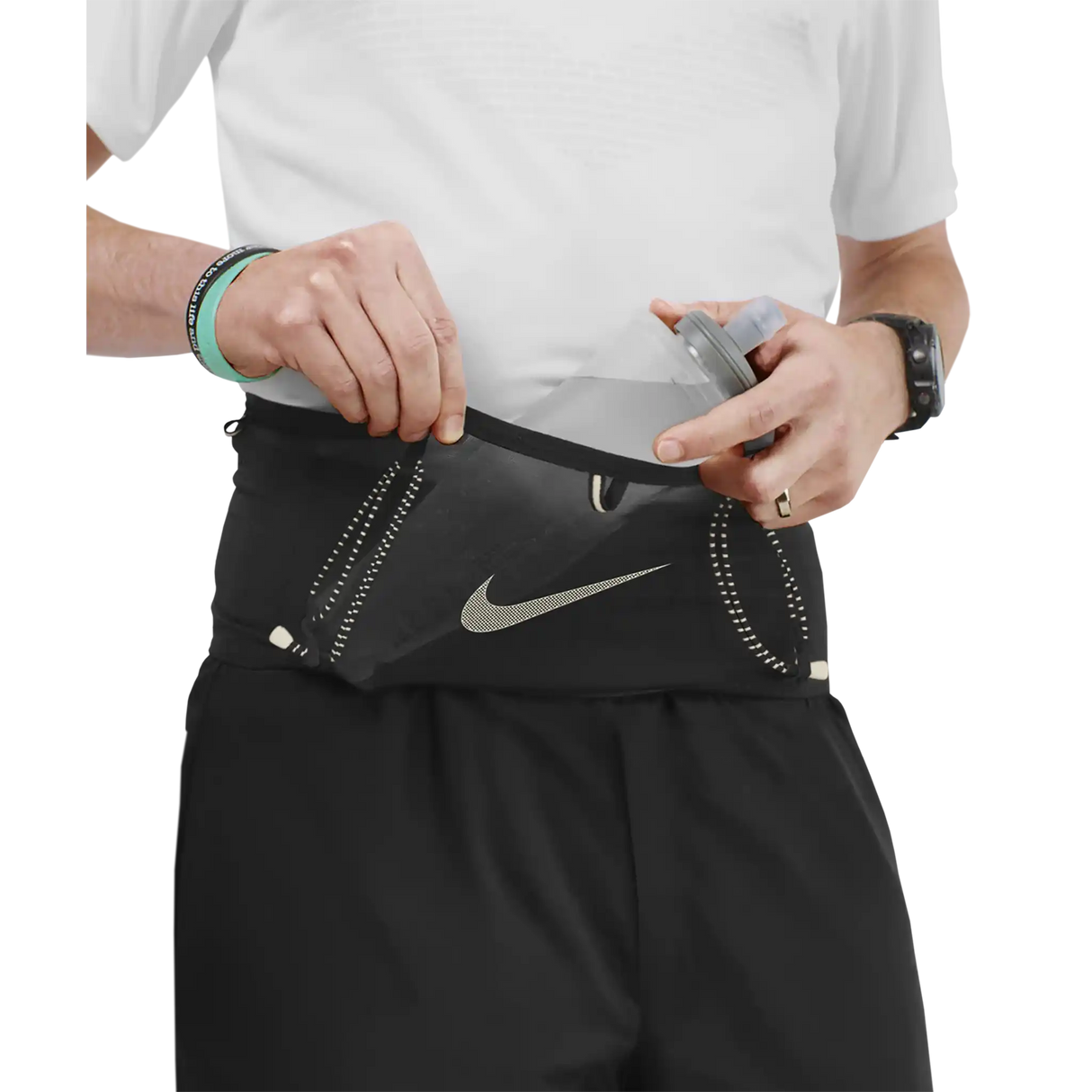 Nike Run Belt ceinture de course à pied - Black / Sail / Sail