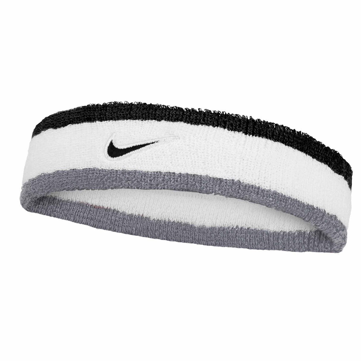 Nike Swoosh Classic Headband - White / Cool Grey / Black