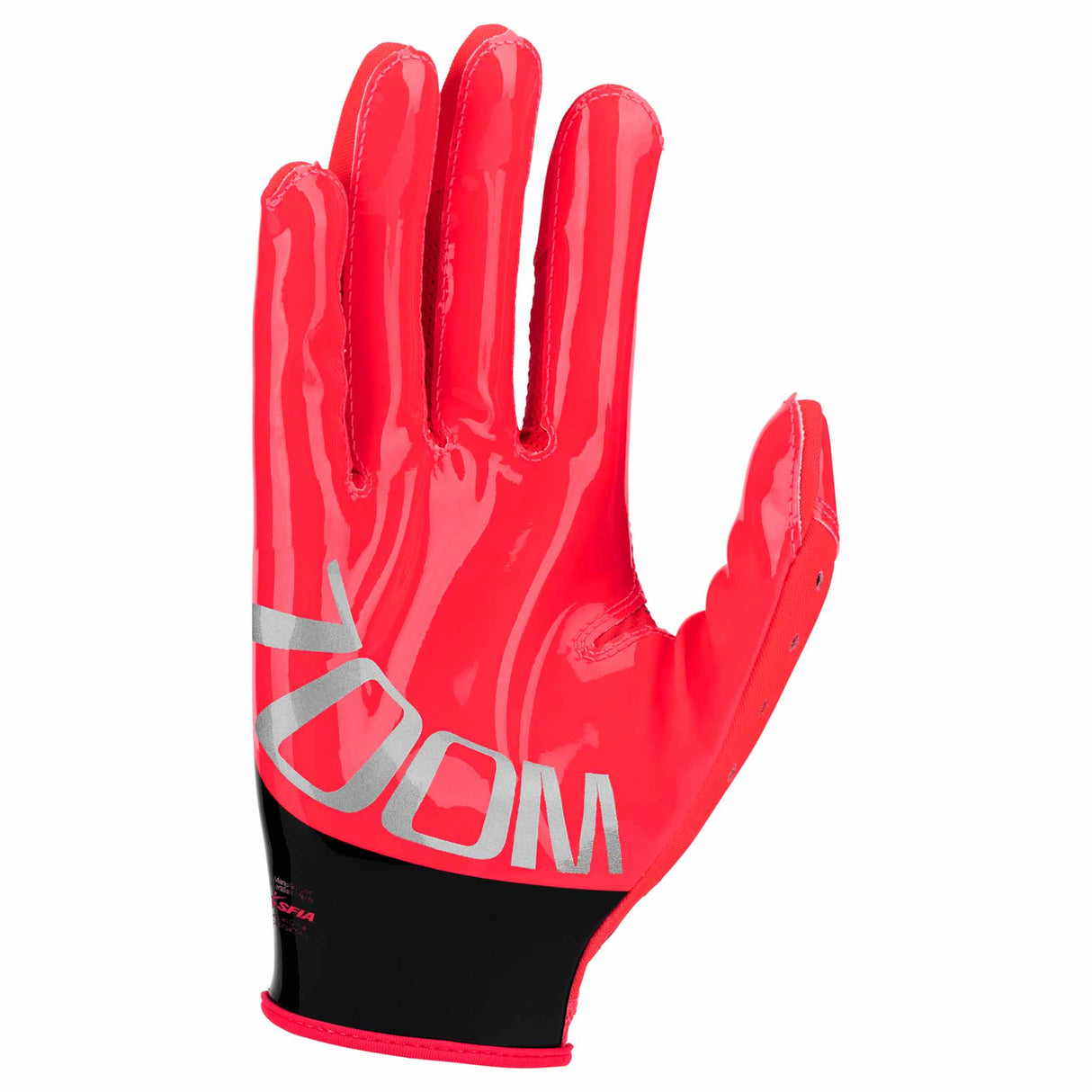 Nike Vapor Jet 8.0 Football Gloves - Bright Crimson / Black / Metallic Silver