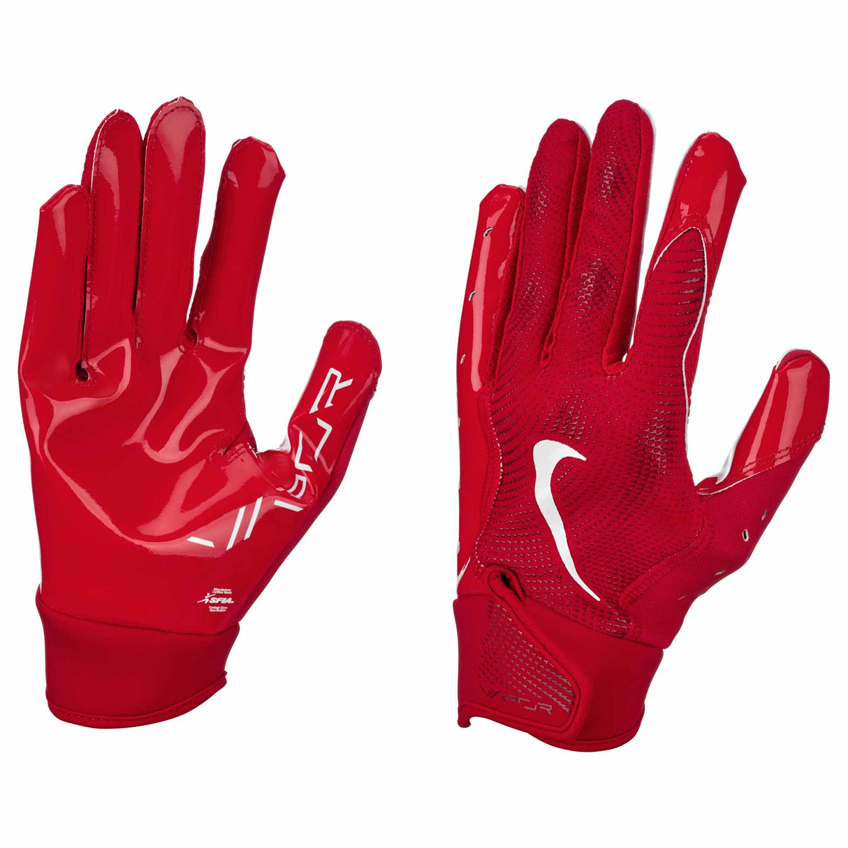 Nike Youth Vapor Jet 8.0 Football Gloves - University Red / White