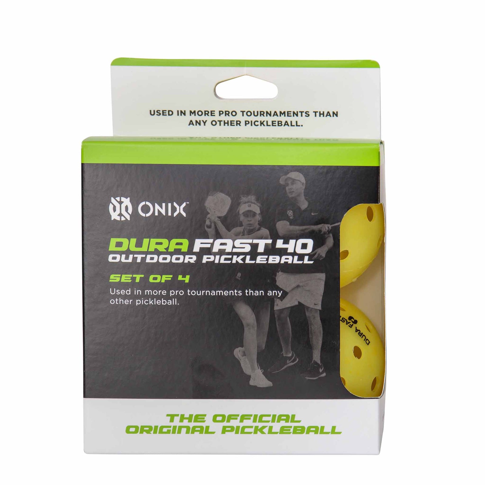 Onix Onix Dura Fast-40 Pickleballs - Ensemble de 4