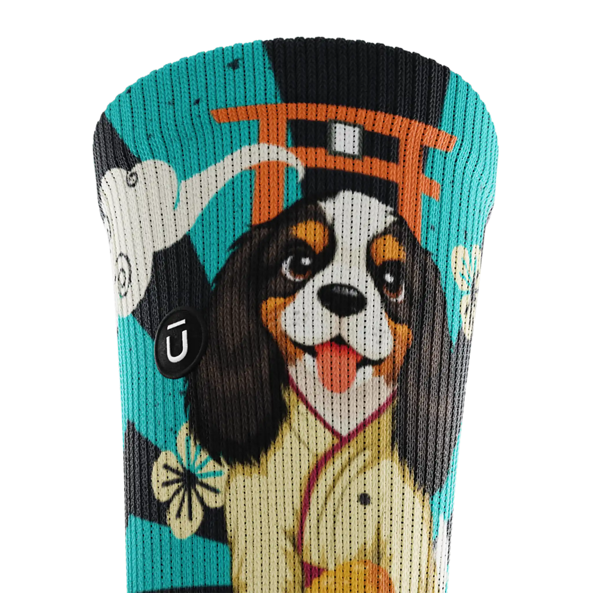 Outway Barkatsu Crew Chaussette de course à pied unisexe - Noir / Bleu