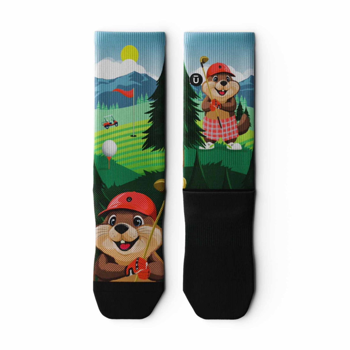 Outway Beaver Wood Crew Chaussette de course à pied unisexe