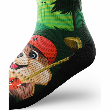 Outway Beaver Wood Crew Chaussette de course à pied unisexe