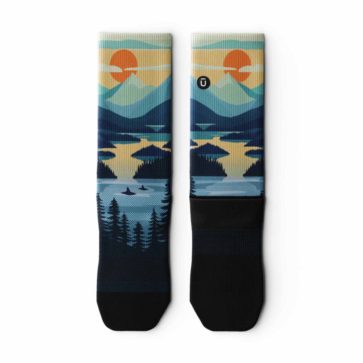 Outway Coastal Fade Crew Chaussette de course à pied unisexe