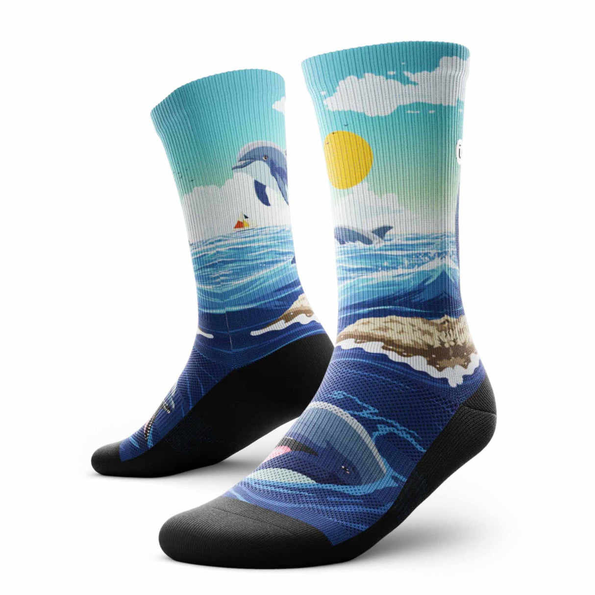 Outway Dolphin Crew Chaussette de course à pied unisexe