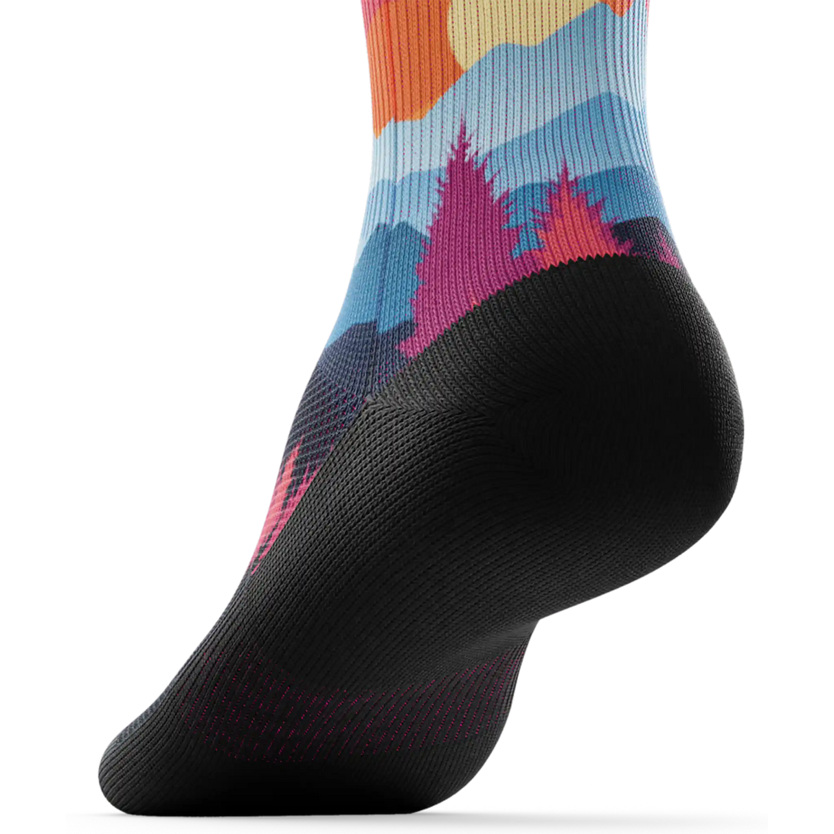 Outway Emberwood Quarter Chaussette de course à pied unisexe - Noir / Bleu