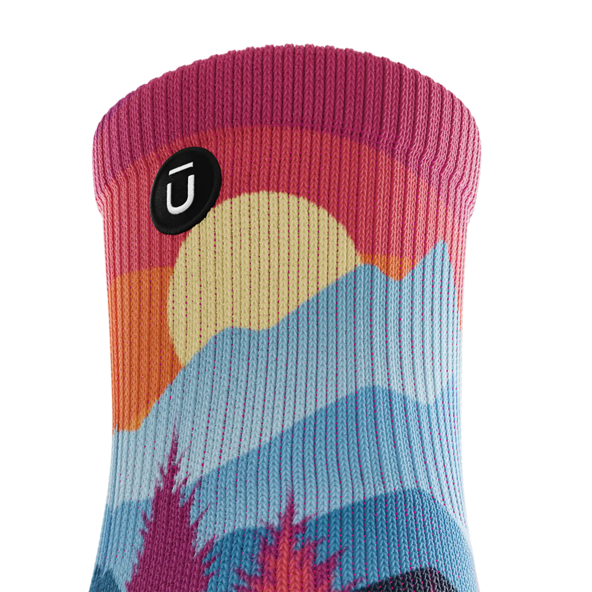 Outway Emberwood Quarter Chaussette de course à pied unisexe - Noir / Bleu