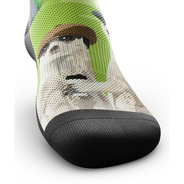 Outway Espresso Expedition Crew Chaussette de course à pied unisexe - vert / noir
