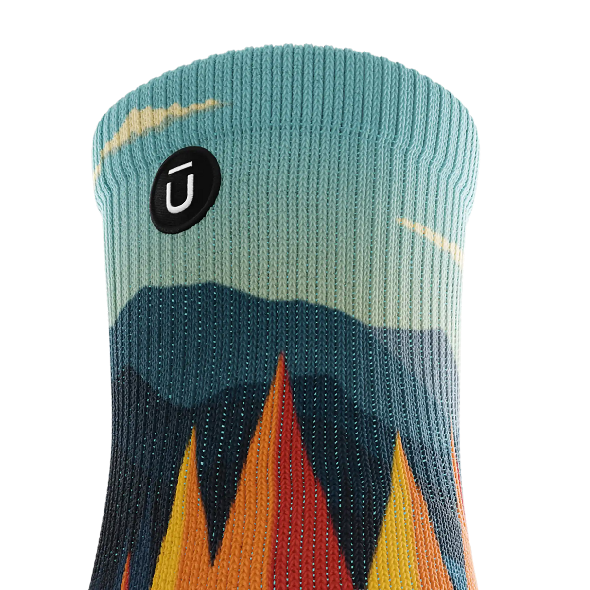 Outway Everflow Quarter Chaussette de course à pied unisexe - Noir / Bleu