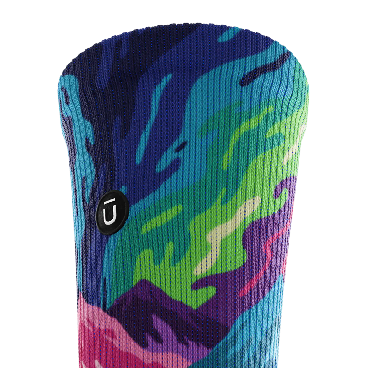 Outway Lost Paradise Crew Chaussette de course à pied unisexe - Vert / Bleu