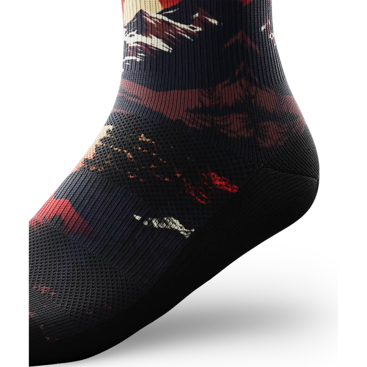 Outway Wildcrest Quarter Chaussette de course à pied unisexe - Noir / Orange