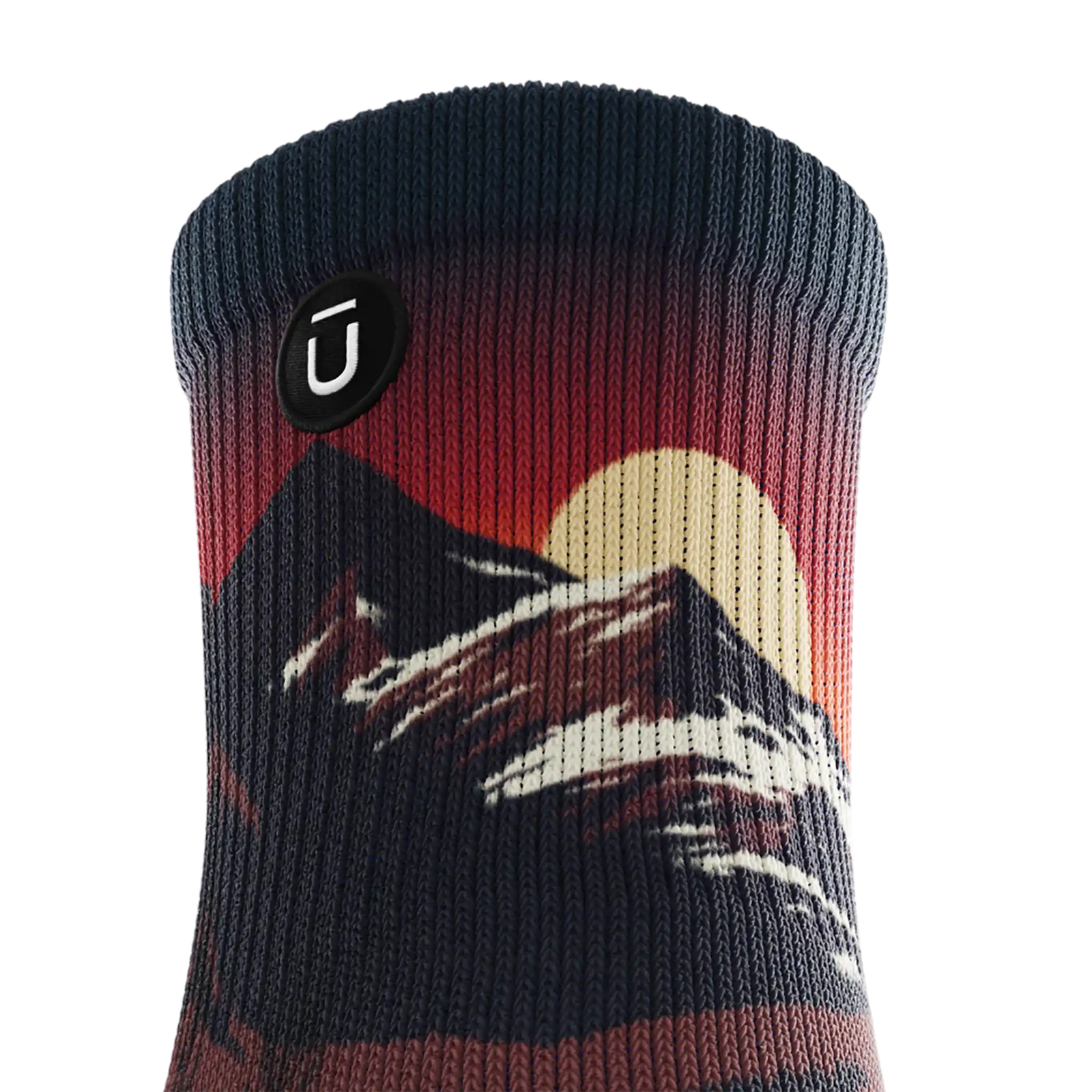 Outway Wildcrest Quarter Chaussette de course à pied unisexe - Noir / Orange