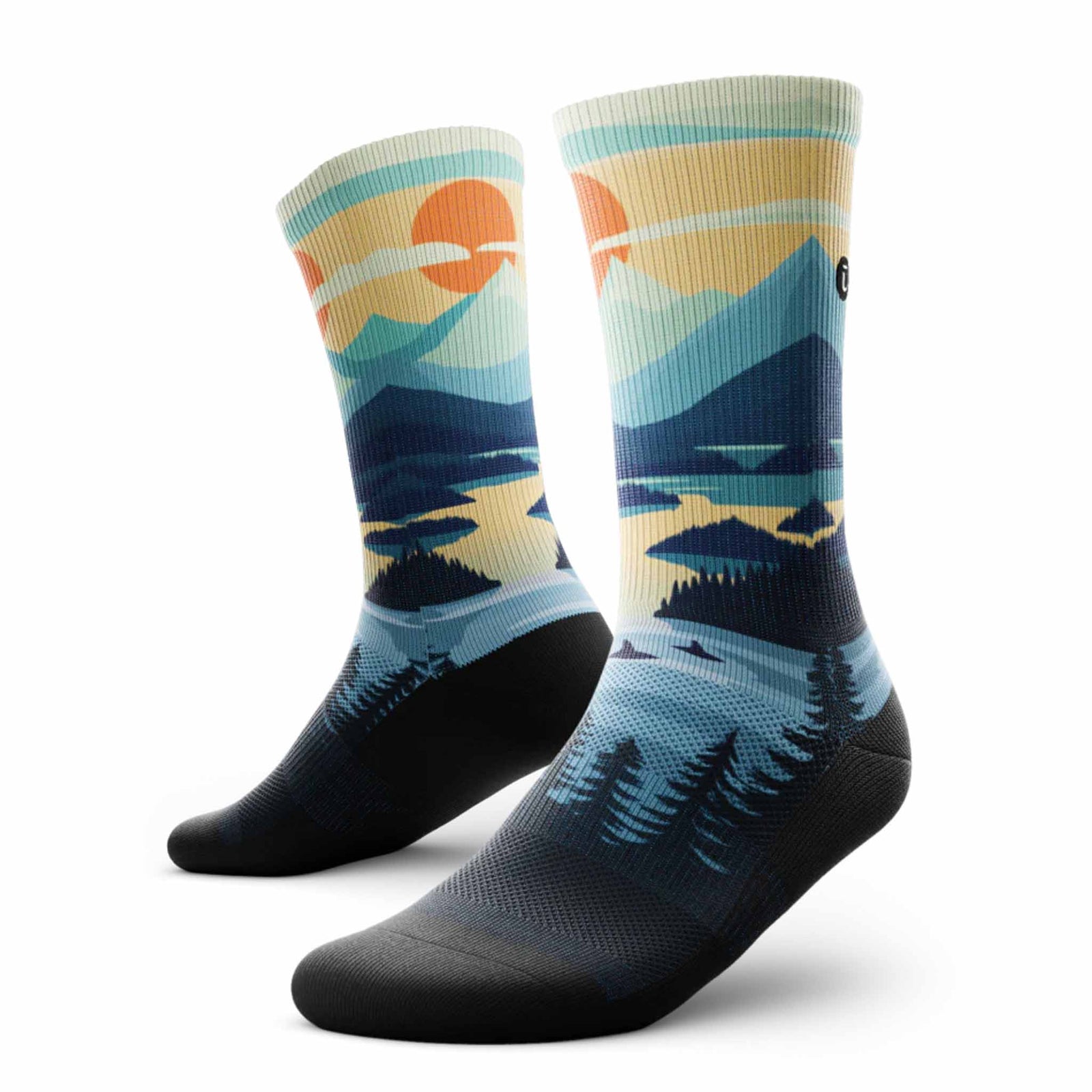 Outway Outway Coastal Fade Crew Chaussette de course à pied unisexe