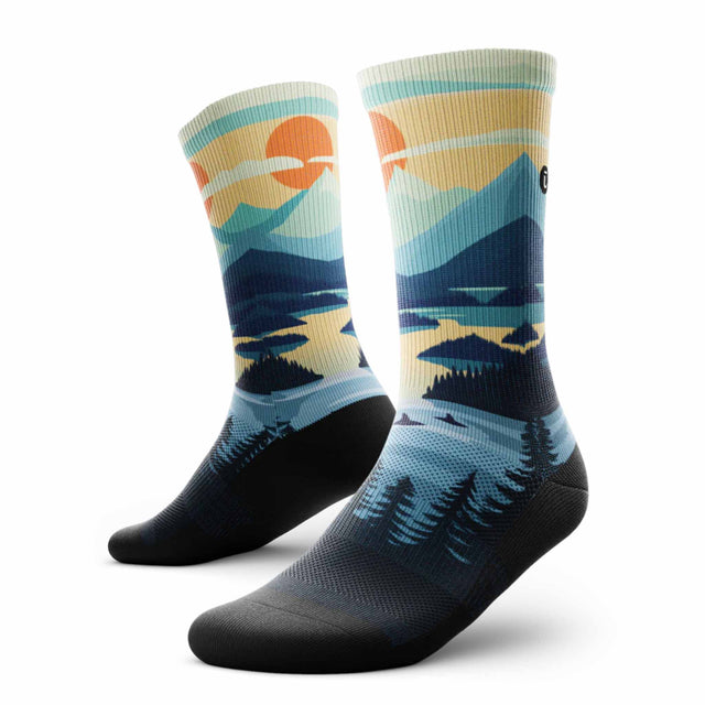 Outway Outway Coastal Fade Crew Chaussette de course à pied unisexe