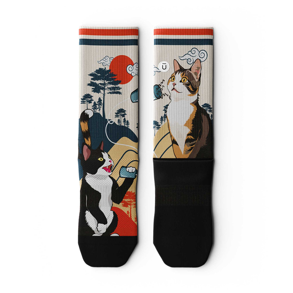Outway Outway Meow Crew Chaussette de course à pied unisexe