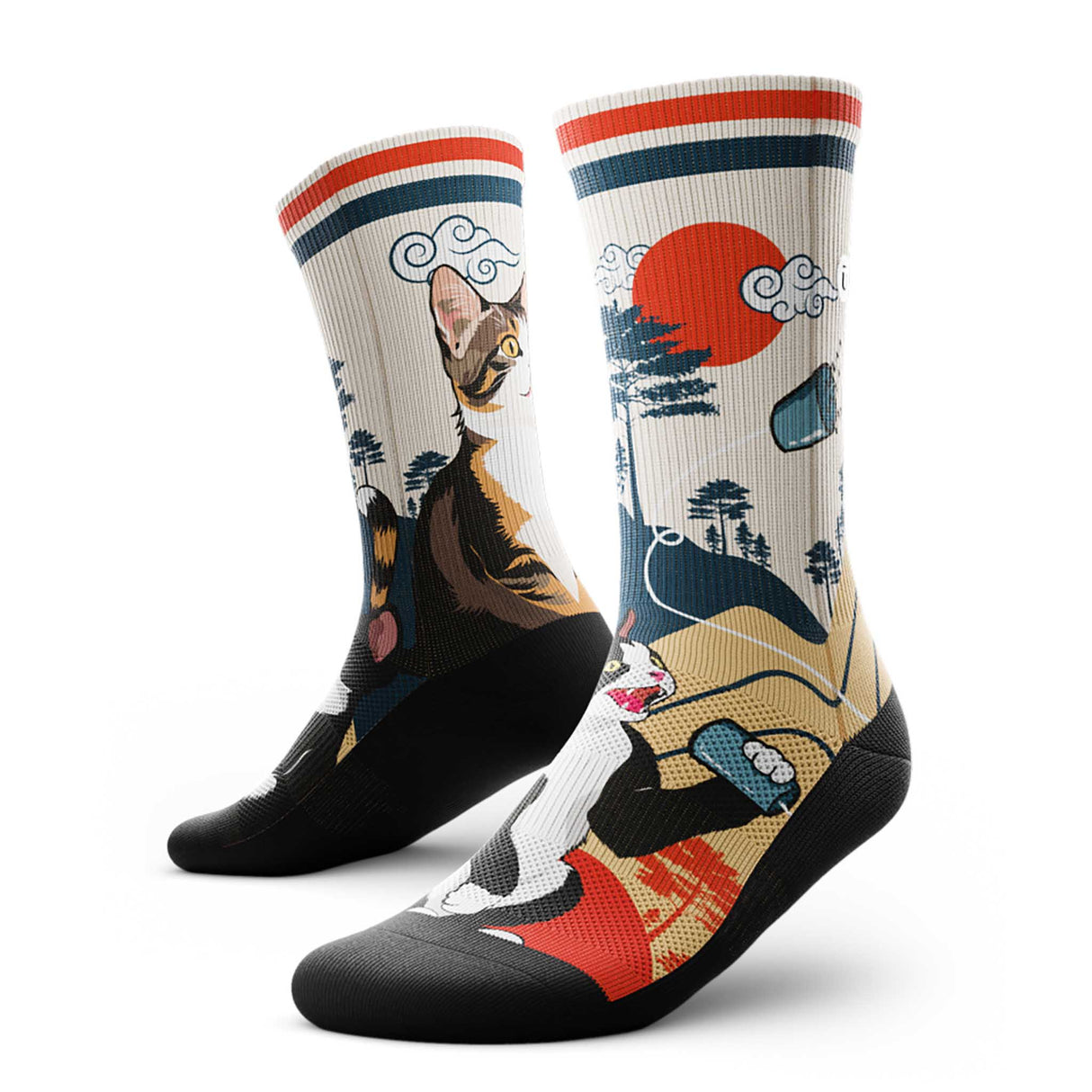 Outway Outway Meow Crew Chaussette de course à pied unisexe