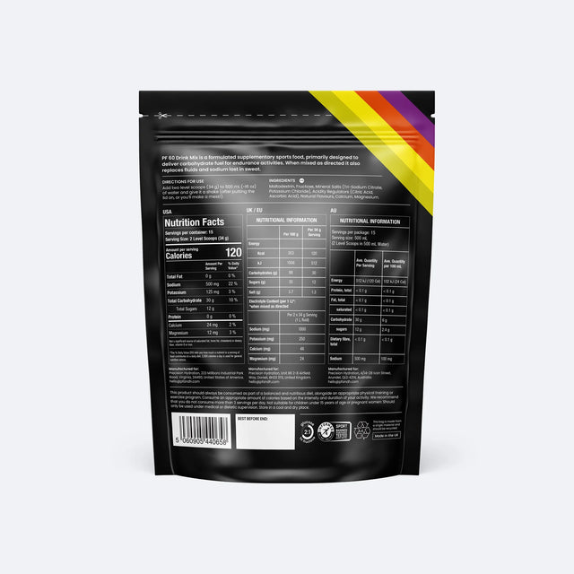 Precision Fuel & Hydration Carb Only Drink Mix - nutrition information