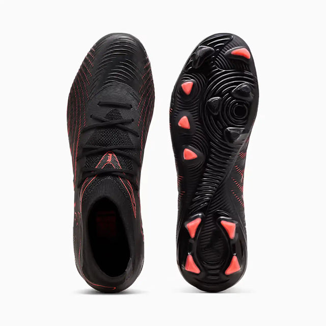 Puma Future 9 Match FG/AG chaussures de soccer à crampons - Black / Glowing Red / Strong Grey