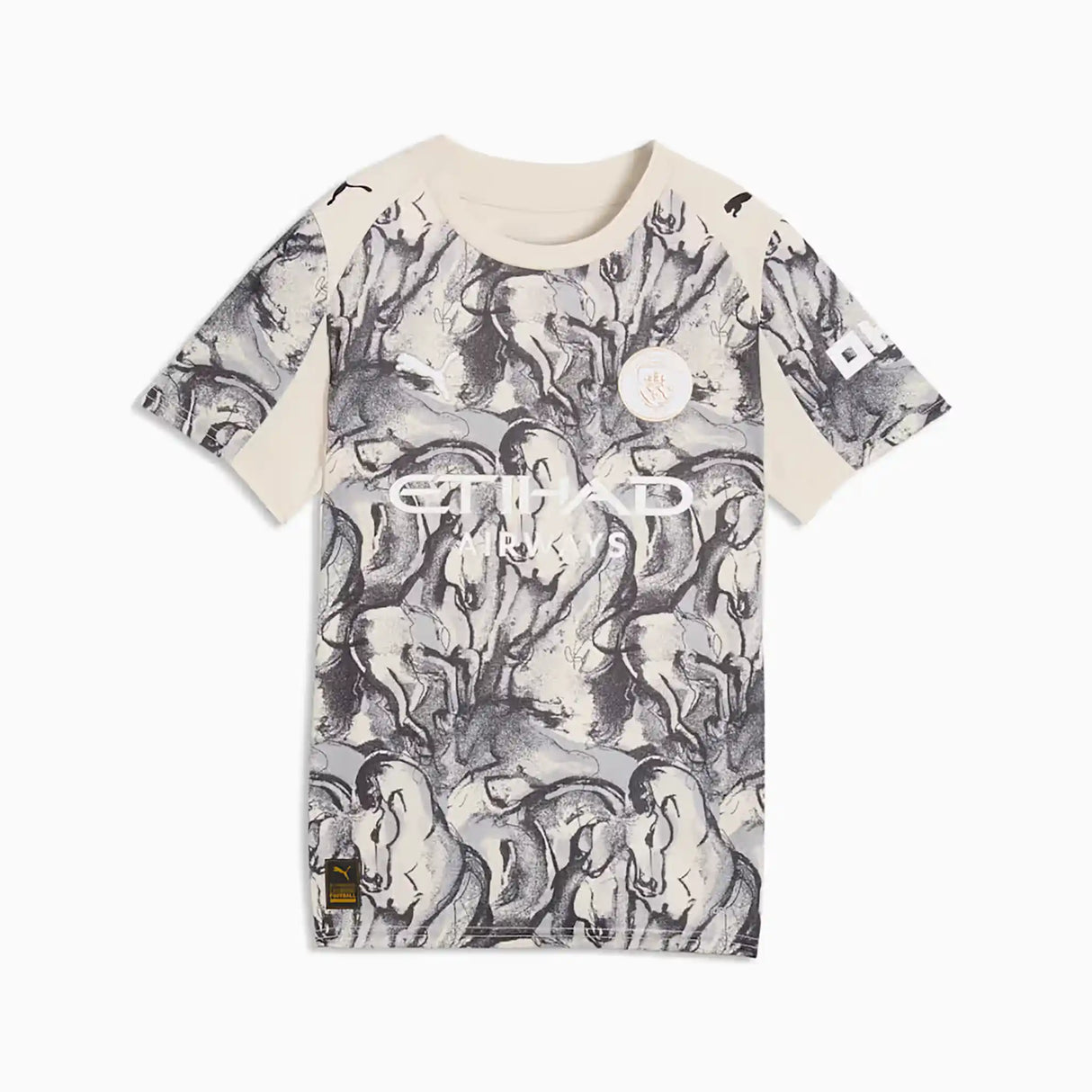 Puma maillot Manchester City x Année du cheval pour enfants - Alpine Snow / Flat Dark Grey