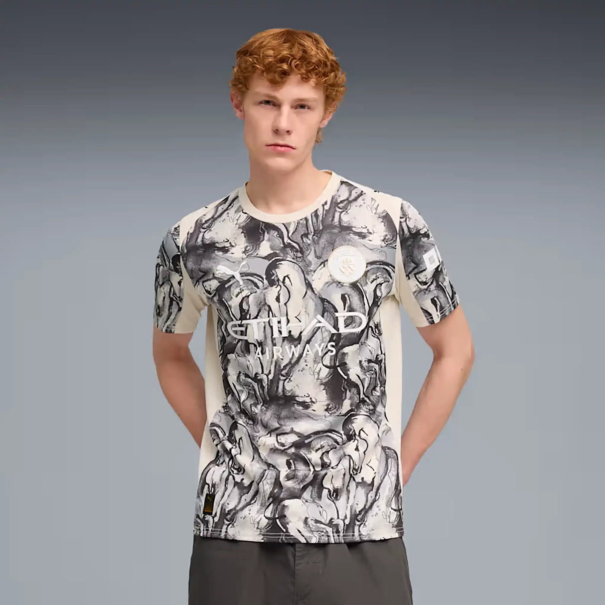 Puma maillot Manchester City x Année du cheval adulte - Alpine Snow / Flat Dark Grey