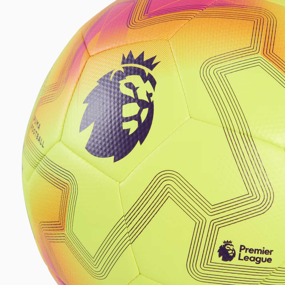 Ballon de soccer PUMA Orbita Cup Premier League Lights - Fluo Yellow / Multicolor