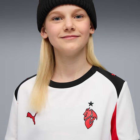 Maillot AC Milan extérieur 25/26 Puma enfant - PUMA White / For All Time Red
