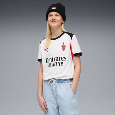 Maillot AC Milan extérieur 25/26 Puma enfant - PUMA White / For All Time Red