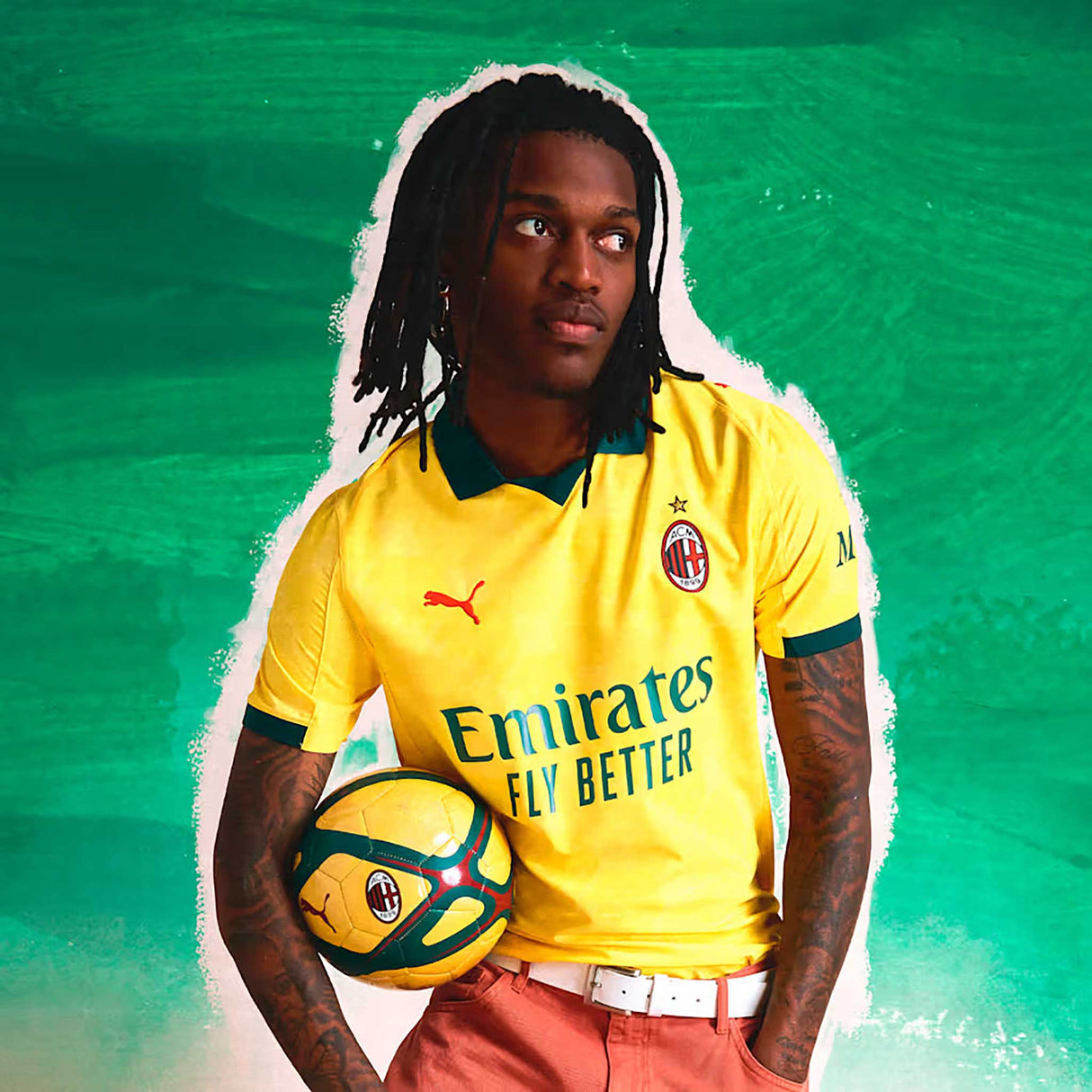 Maillot AC Milan Third 2025/26 Puma homme - Sunny Yellow / Dark Myrtle