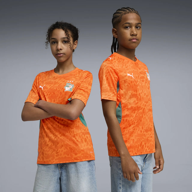 Puma Fédération Ivoirienne de Football Jersey World Cup 2026 pour enfants - Orange