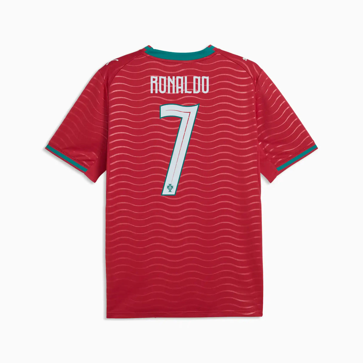 PUMA maillot de soccer Portugal 2026 domicile Cristiano Ronaldo - Club Red / Green Lagoon